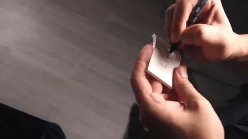 Miniatura 6 de blue-ther Predicción Caja de madera mágica para magos profesionales trucos cuánticos Billet Box Trucos de magia Escenario Magic Prop