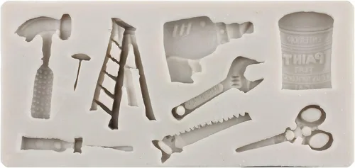 Miniatura 4 de Herramientas manuales de silicona, herramientas de construcción, moldes de fondant de chocolate, moldes de llave combinada, moldes para decoración