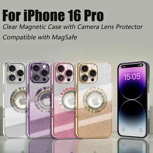 Miniatura 87 de Misscase Funda magnética con purpurina para iPhone 11 compatible con MagSafe, protección completa, delgada, a prueba de golpes, antiarañazos