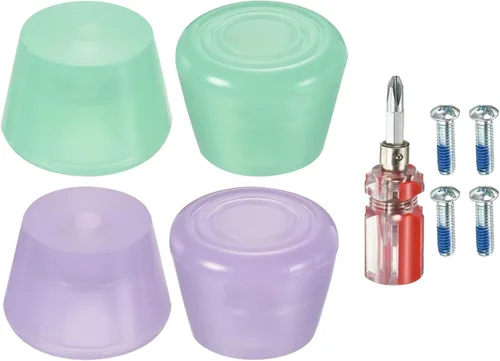 Miniatura 6 de PATIKIL Topes de punta para patines con destornillador, bloque de tapones de freno de goma, para reemplazo de accesorios de patines