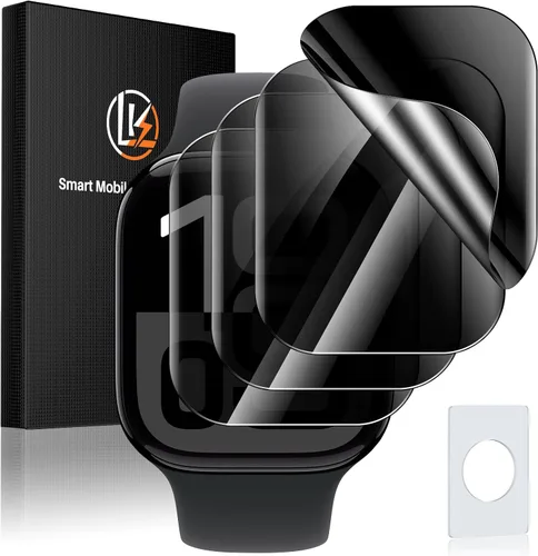 Miniatura 17 de LK Pack de 6 para Apple Watch 41mm / 40mm Protector de Pantalla (Series 8 & 7 & 6) [Película Flexible Mejorada] Auto-reparable, Protector de Azul