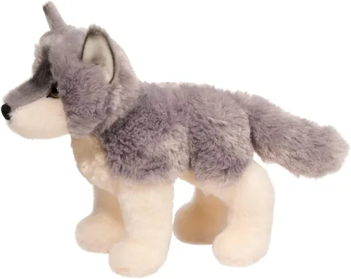 Miniatura 2 de Douglas Cuddle Toys, Lobo gris de peluche de 8 pulgadas