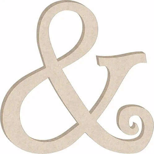 Letras de madera de 8 pulgadas y fuente Curlz Girl, sin terminar MDF alfabeto ABC recortado, letras iniciales monograma pintables