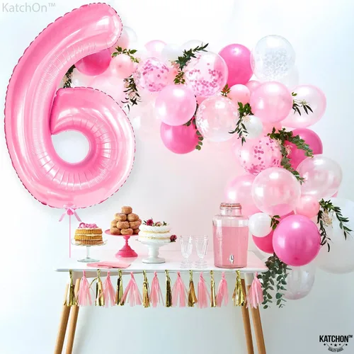Miniatura 520 de KatchOn, Globo grande azul número 2 de 40 pulgadas Decoraciones de cumpleaños de Baby Shark para niño de 2 años Globo azul número 2 Globo