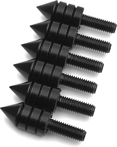 Miniatura 5 de MT218-001-BK (6 piezas) Tornillos de espiga negros universales (parabrisas, carenados, placa de matrícula)