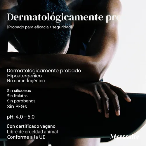 Miniatura 9 de Nécessaire The Body Retinol - Suero reparador reafirmante + loción corporal de retinol para mujeres y hombres. Prevención de arrugas + líneas. 0.1%