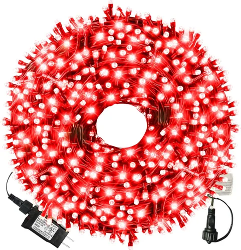 Miniatura 11 de XTF2015 Luces de Navidad LED de 105 pies con 300 LED, Enchufe de Extremo a Extremo, 8 Modos, Luces de Navidad Certificadas UL para Exteriores e