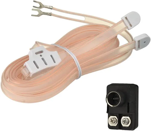 Antena dipolo FM para interior de 75 ohmios + adaptador de 300 ohmios a 75 ohmios transformador (tipo F balun) kit para radioaficionado Yamaha Sony