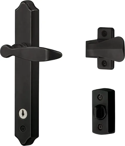 Miniatura 12 de Ideal Security 1216 Manija de puerta Storm para montaje en superficie con cerradura y llave para puertas de 1 a 1 ½ pulgadas de grosor