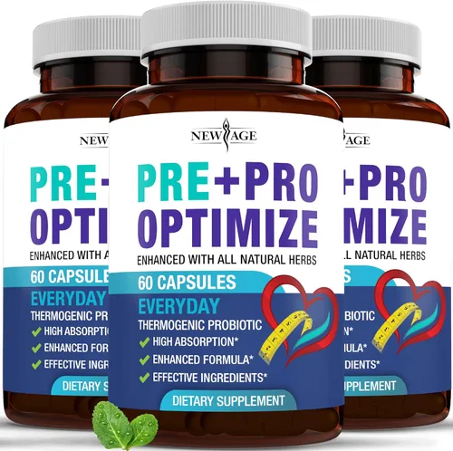Miniatura 8 de NEW AGE Probióticos Pro Optimize para mujeres, menopausia, salud digestiva, apoyo para hinchazón, sofocos, apoyo articular, sudores nocturnos, salud