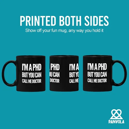 Miniatura 3 de I'm A PHD But You Can Call Me Doctor PhD Regalos de graduación Dr. Regalos de Dr. Taza de cerámica de 11 oz Negro 11 oz