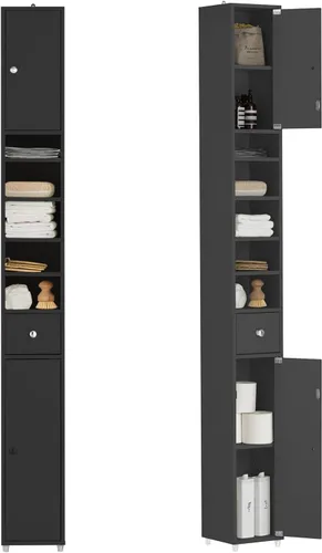 Haotian - Gabinete estrecho de almacenamiento para baño, organizadores altos y delgados para baño y almacenamiento para espacios pequeños, gabinete