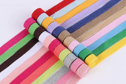 Miniatura 5 de Cinta de algodón en espiga, cinta de sarga para coser, cinta natural al bies para manualidades (beige, 1 pulgada)
