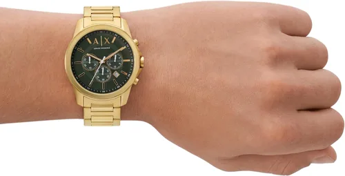 Miniatura 4 de Armani Exchange Reloj de vestir cronógrafo para hombre con correa de acero inoxidable o cuero