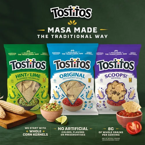 Miniatura 5 de Tostitos Chips de tortilla Rounds del tamaño de un bocado, bolsas de 1 onza (paquete de 40)