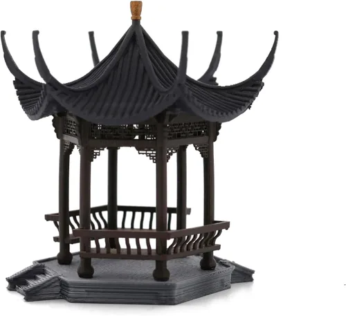 Miniatura 4 de KARESANSUI Pabellón chino tradicional - decoración de terrario, decoración de acuario chino, accesorios de jardín de hadas, decoración de paludario