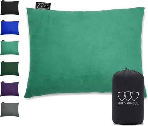 Miniatura 7 de Gold Armour Almohada de espuma viscoelástica para campamento, compactas compresibles para mochileros, hamacas y viajes para niños y adultos,