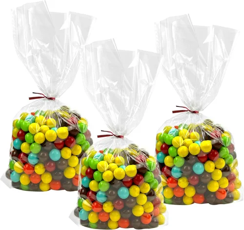 Miniatura 11 de Morepack Bolsas de Celofán de 16 x 24 pulgadas para Cestas de Regalo, Bolsas de Cestas de Celofán Transparente, 10 piezas (planas, sin fondo)