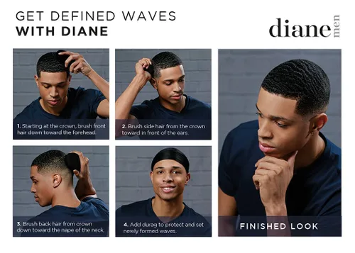 Miniatura 7 de Diane Cepillo de cerdas de jabalí 100% para ondas y alisado, desenredante de cabello fino a mediano para hombres y mujeres, restaurador de brillo