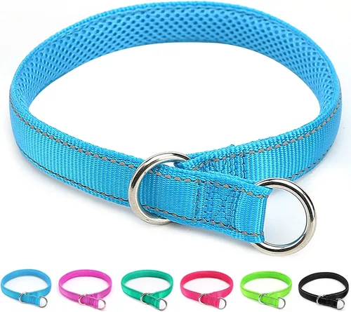 Miniatura 14 de Collar reflectante para perro, collar de perro con lazo para perros de 20 a 38 libras, collares de nailon con acolchado suave para entrenamiento