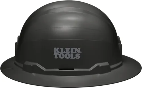 Miniatura 7 de Klein Tools Hard Hat, Vented, Full Brim Style, Padded, Self-Wicking Odor-Resistant Sweatband, Black