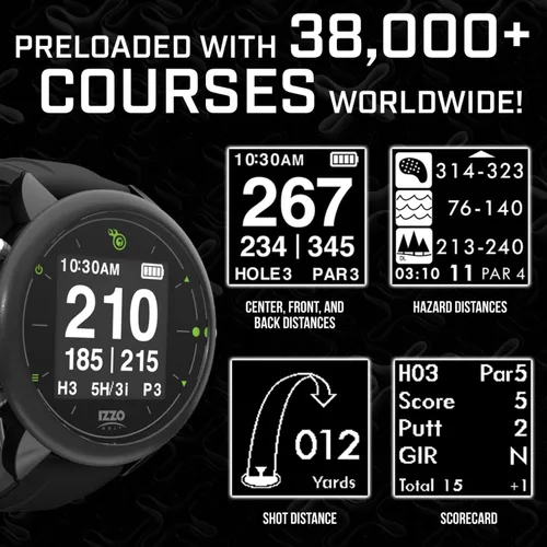 Miniatura 3 de Reloj GPS para golf Izzo Swami con sugerencias personalizadas de palos