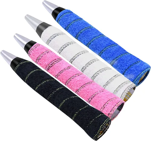 Miniatura 9 de GLL Asas de toalla de algodón súper absorbentes, raqueta de toalla de agarre excesivo, antideslizante, absorbe el sudor, cinta de agarre para tenis
