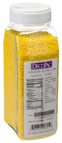 Miniatura 12 de DecoPac Black Sprinkles Paquete Extra Grande de 26oz Mezcla de Chispitas para Pastel, Chispitas Elegantes Para Decoración de Pasteles, Negro