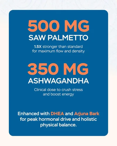 Miniatura 3 de 4Well Products Saw Palmetto para hombres y suplementos para la salud de la próstata con extracto de Arjuna, fórmula avanzada Saw Palmetto y extracto