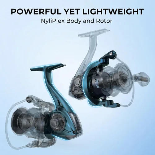 Miniatura 10 de KastKing MegaJaws Elite Spinning Fishing Reel - 6.2:1/5.2:1 Gear Ratio Fishing Reel, 39.5Lbs Max Drag, Ultra Lightweight & Powerful, 10+1 Stainless