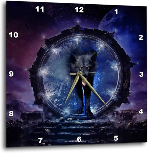 Miniatura 44 de 3dRose Reloj de pared silencioso - 10 pulgadas - 2da enmienda Protéjase en un doble círculo con pistola Clipart - Ciudad de sello - Tipografía