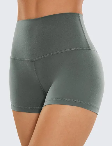 Miniatura 44 de CRZ YOGA Butterluxe - Pantalones cortos de ciclismo de cintura alta para mujer, 2.5 pulgadas, yoga, entrenamiento, elastano, correr, voleibol