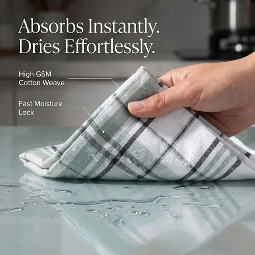 Miniatura 125 de Urban Villa Toallas de cocina 100% algodón para cocina (juego de 6) 20"x30" toallas de cocina altamente absorbentes, juego de ropa de cocina