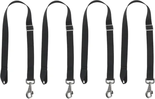 Miniatura 8 de Correas de manta de caballo de alta calidad, correa elástica de repuesto para el vientre con broches giratorios y extremo de bucle, longitud