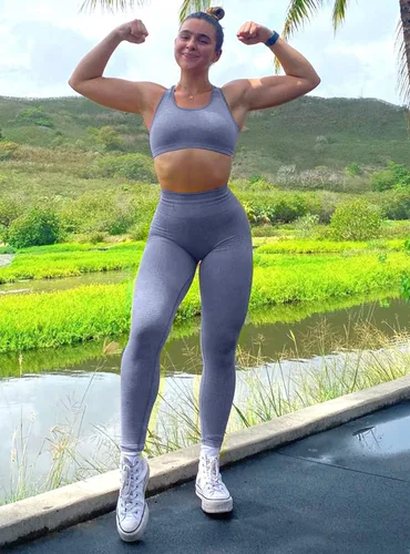 Miniatura 5 de WodoWei - Conjunto de 2 piezas de entrenamiento para mujer