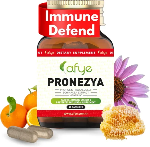 Suplemento de apoyo del sistema inmunitario – Mezcla natural de propóleos, jalea real, equinácea y vitamina C – Mejora la salud a base de plantas 90