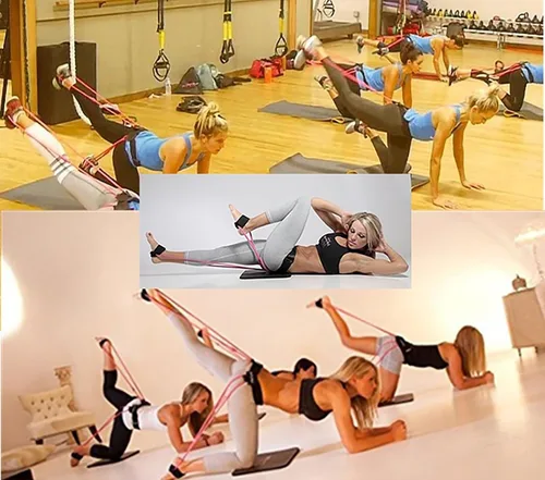 Miniatura 4 de Bandas de resistencia para glúteos con cinturón para entrenar a las mujeres, bandas de ejercicio para esculpir tus glúteos 20 lbs