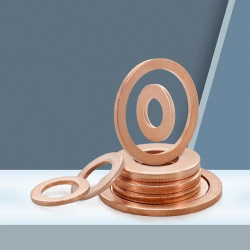Miniatura 6 de AnRui 12x18x1.5mm Copper Crush Flat Washer Assortment Kit Flat Ring Metric Sealing Washers Gasket Fitting, M12, 30Pcs
