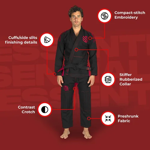 Miniatura 4 de Sanabul Essentials V.2 Ultra Light BJJ Jiu Jitsu Gi (ver guía especial de tallas)
