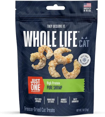 Miniatura 15 de Whole Life Cat Just One Atún - Golosinas liofilizadas para gatos – Alimento rico en proteínas de grado humano, aperitivos de entrenamiento