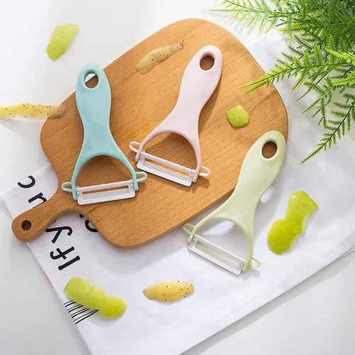 Miniatura 5 de Peladores de patatas, paquete de 3, peladores de frutas, peladores de patatas, pepino, peladores de manzana para cocina, peladores de verduras