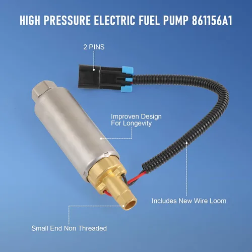 Miniatura 4 de Bomba eléctrica de alta presión 861156A1 PH500-M014 de repuesto para Mercruiser EFI MPI V6 V8 305 350 454 502 4.3 5.0 5.7 7.4 8.2 motores marinos