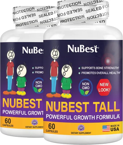 Miniatura 10 de NuBest Tall Apoya la fuerza ósea, salud ósea, sistema inmunológico mejorado y bienestar corporal completo con calcio, colágeno y hierbas