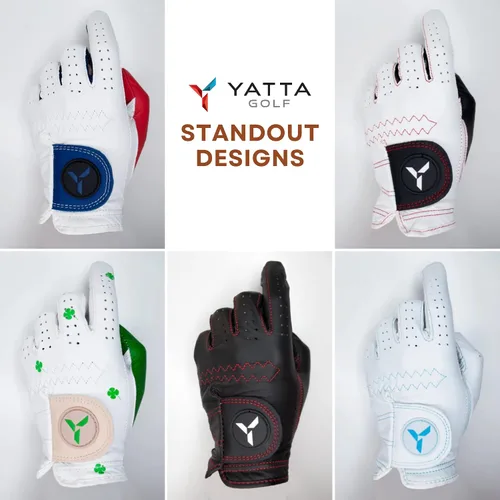Miniatura 3 de YATTA GOLF Guante de golf prémium para mano izquierda para hombre, cómodo, duradero, estable y resistente, y ajuste fiel a la forma, guante de golf