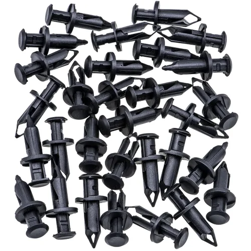 Miniatura 2 de Rexka 30 piezas de guardabarros protector contra salpicaduras clip compatible con GM 21075686 11561878 Saturn Buick Chevrolet Cadillac GMC Hummer