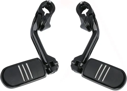 Miniatura 12 de XFMT - Estribos de color negro mate para motocicleta, 1.25 pulgadas, incluye kit de montaje