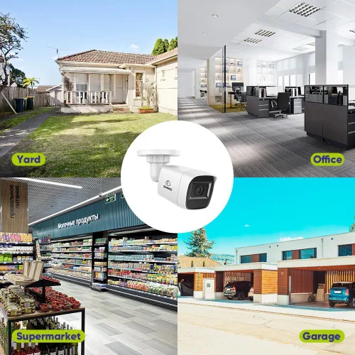Miniatura 8 de SANNCE Cámara de seguridad de 2MP 1080P TVI Cámara de bala de alta claridad de hasta 100 pies con LED IR IP67 impermeable para interiores