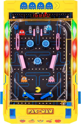 Juego de mesa de pinball arcade electrónico edición Pac-Man de Merchant Ambassador Amarillo