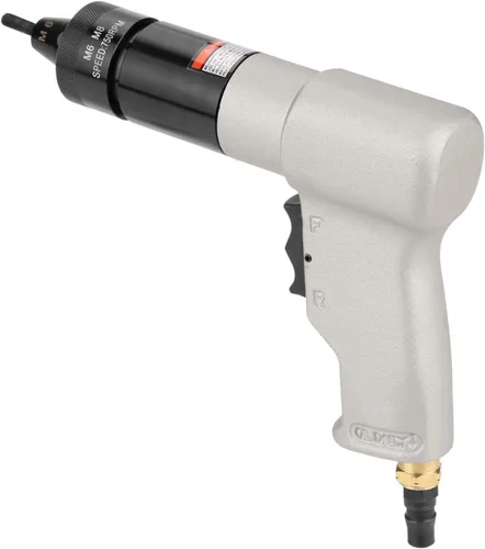 Miniatura 8 de Pistola de tuerca de remache neumática, 600 rpm, remachadora neumática con autobloqueo para M6 M8 con portabrocas de tuerca y válvula de aire