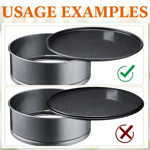 Miniatura 4 de Sunnyray Juego de 16 moldes para tartas de queso pequeñas de 4.7 pulgadas con parte inferior extraíble, moldes redondos antiadherentes a prueba